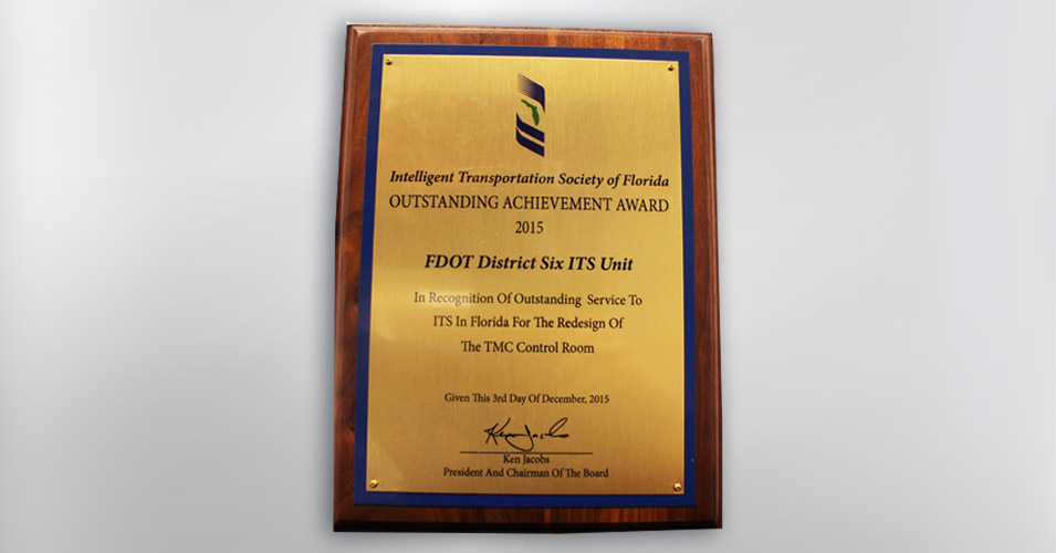 District Six Wins 2015 ITS Florida Outstanding Achievement